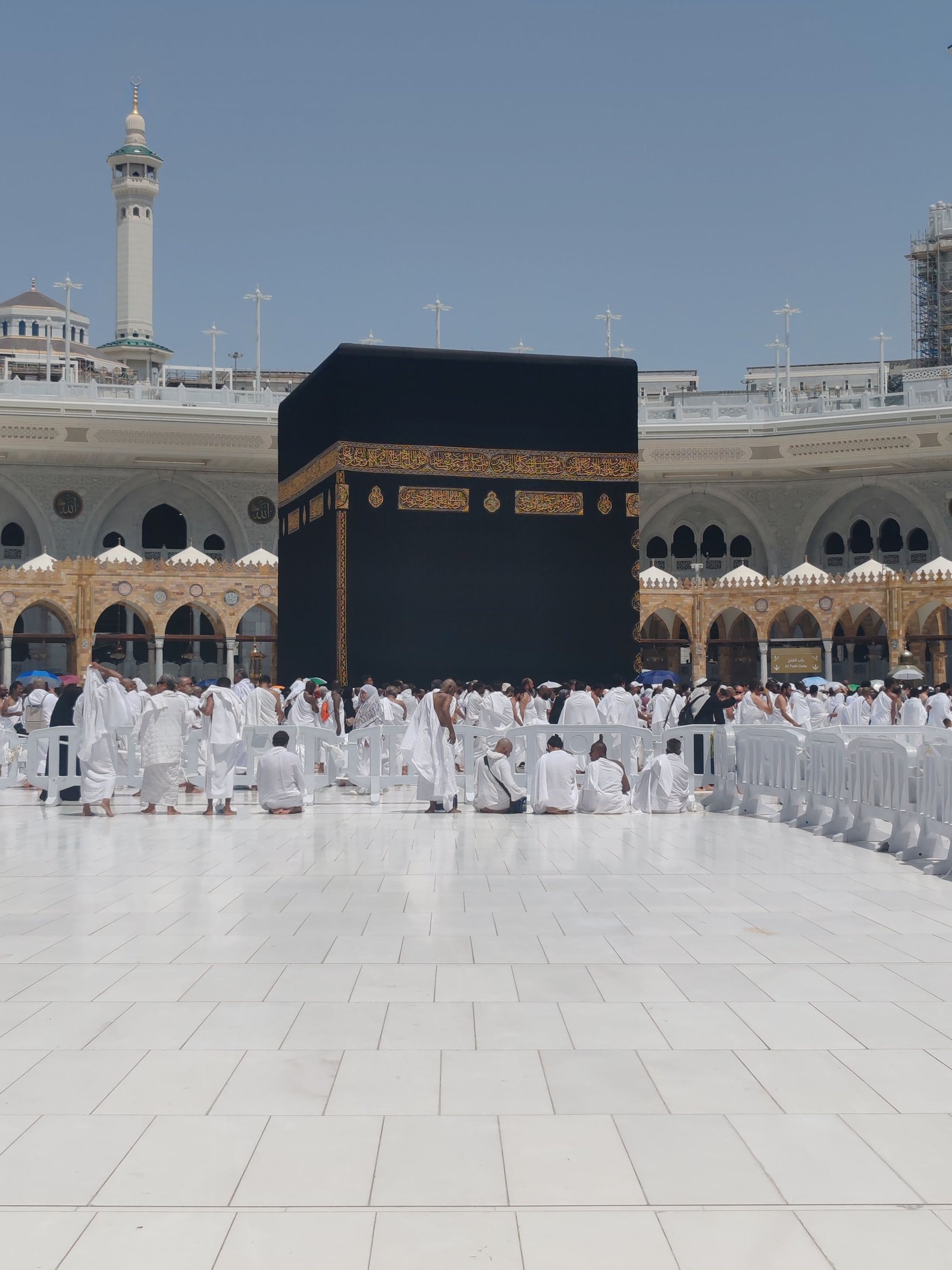 Pilgrims performing Hajj at Masjid al-Haram